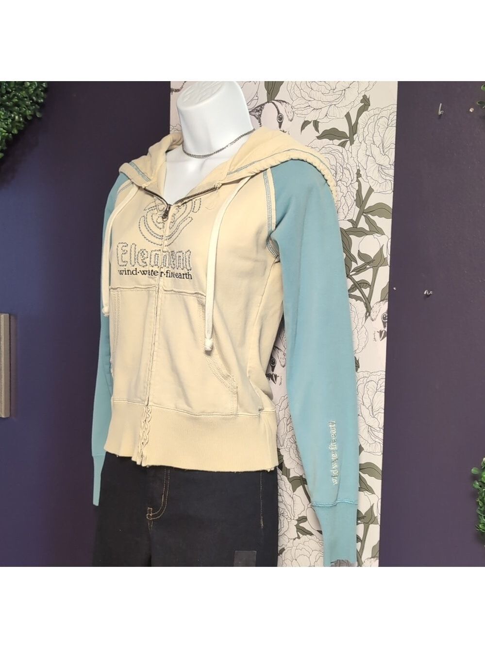 Vintage Element Fish Tail Zip Hood